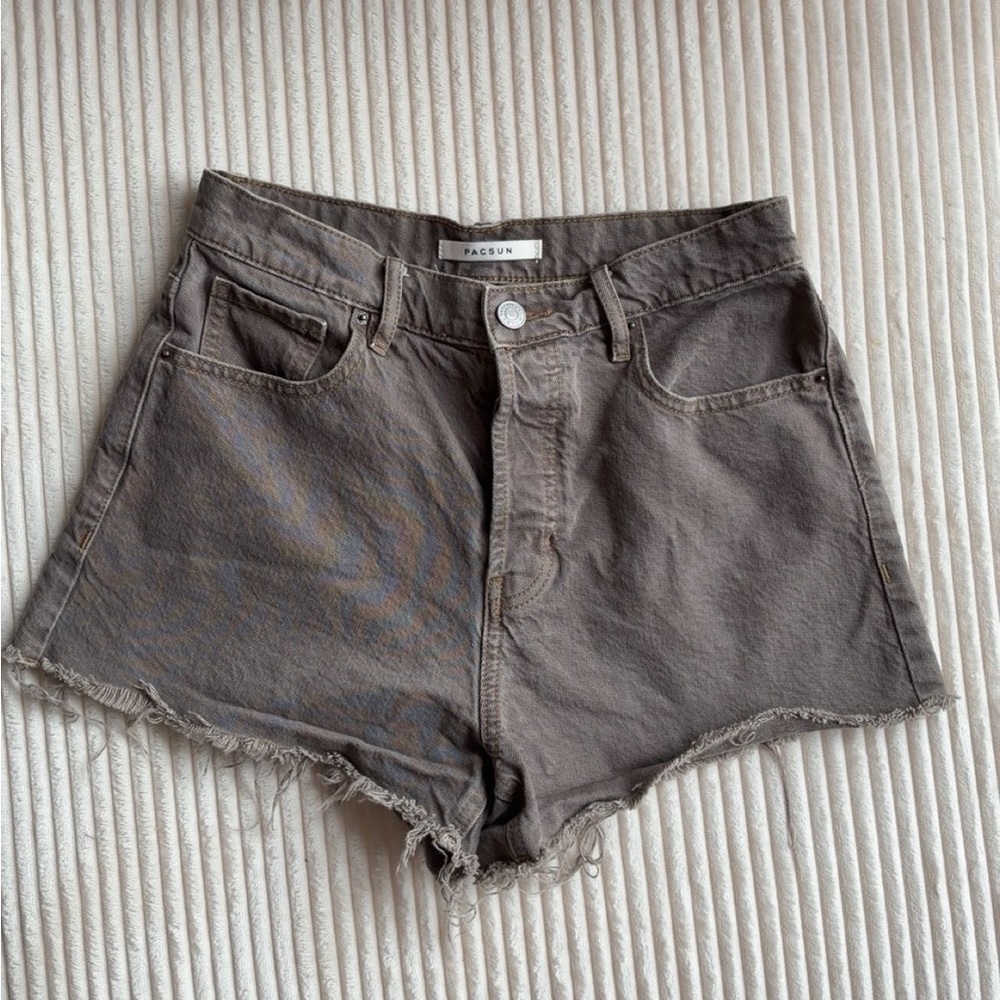 Pacsun Women's Brown Denim Shorts